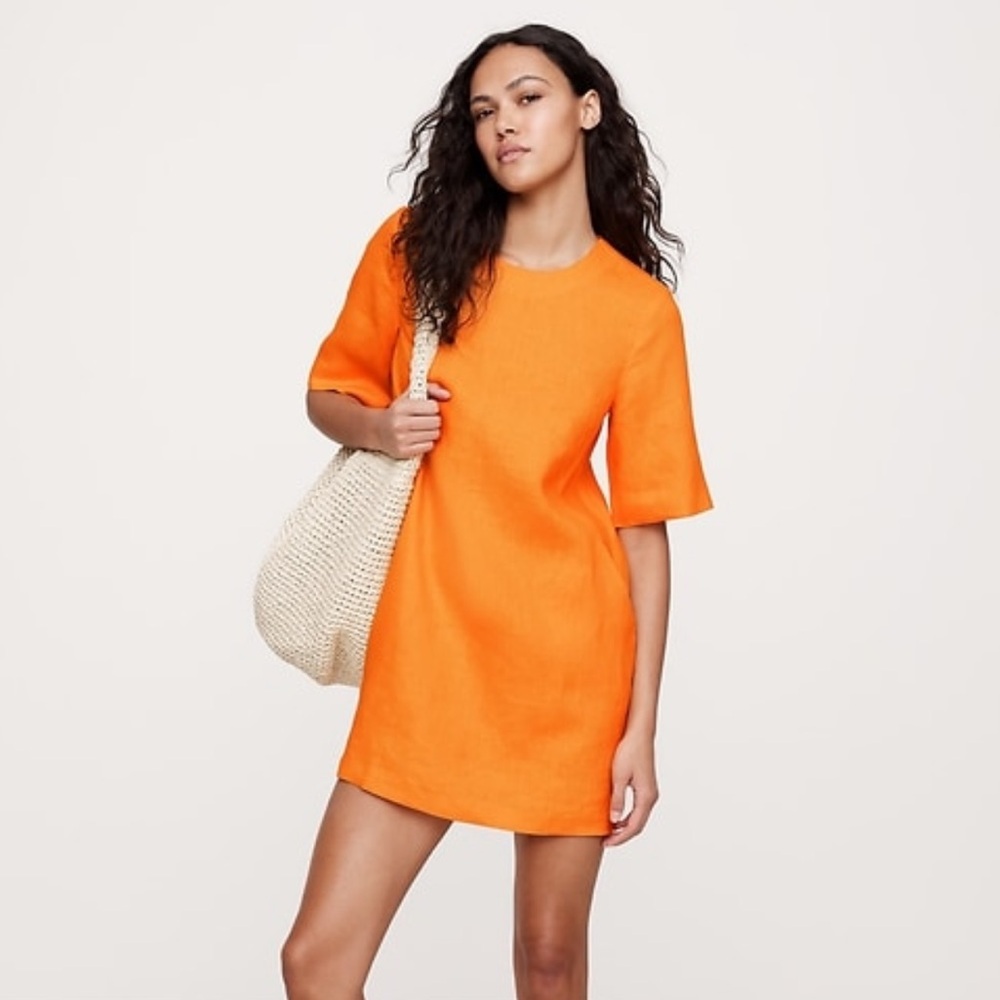 Banana Republic Linen shift Dress, size 12 Petite NWT